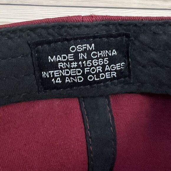 Harry Potter HOGWARTS Alumni Hat Adult Strapback Cap Adjustable Maroon + Pins - Picture 7 of 15